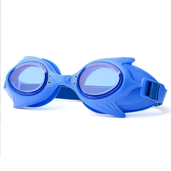  Çocuk büyük çerçeve yüksek çözünürlüklü yüzme gözlükleri, su geçirmez ve anti sis yüzme kap seti, karikatür yüzme gözlükleri
