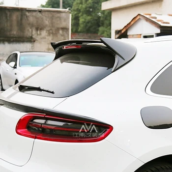  Karbon Fiber arka çatı spoileri Porsche Macan için Spoiler 2014-2018 Kuyruk Kanatları Araba Styling