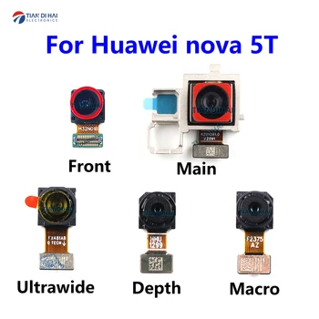  Orijinal Arka Ön kamera kablosu Balya Huawei Nova 5T İçin Nova5T Arka Büyük Kamera Bakan Selfie Küçük Kamera Şerit Değiştirme