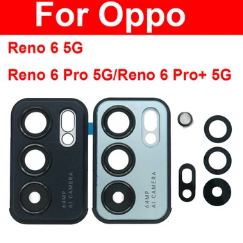  Oppo için Reno 6 6 Pro 6 Pro Artı 5G Arka Kamera Cam lens kapağı Ana Arka Kamera Lens Çerçeve Sticker Tutkal ile Yedek Parçalar