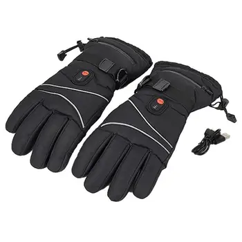  Elektrikli ısıtmalı eldiven elektrikli sıcak pil eldiven kullanımlık kış termal hafif bisiklet eldiveni İçin tırmanma