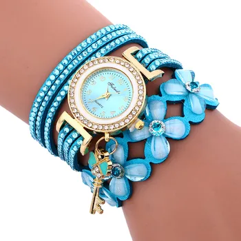  Fashion Chimes Diamond Leather Bracelet Lady Womans Wrist Watch часы женские наручные montre femme acier inoxydable waterproof