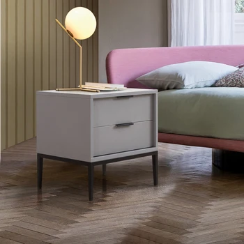  Iskandinav Modern Komodinler Estetik saklama kutusu Çekmeceli Minimalist Başucu Masa Küçük Uzay Düşük Nachttisch yatak odası mobilyası