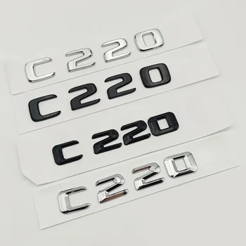  3D ABS Araba Sticker Arka Bagaj Rozet Çıkartması Krom Harfler C220 CDI Amblemi Logosu Mercedes Sınıfı C220 W204 W205 2017 Aksesuarları