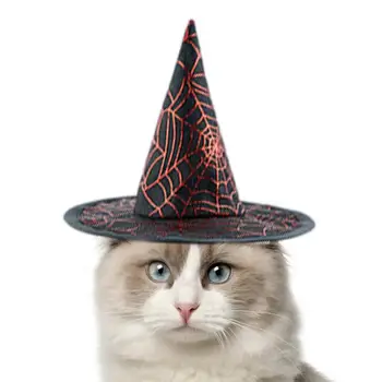 Cadılar bayramı Pet cadı şapkası Komik Pet Cadı Kıyafetleri Giysileri Cosplay Parti Headdress Kostüm Pet Kedi Köpek Cadılar Bayramı Şapkalar