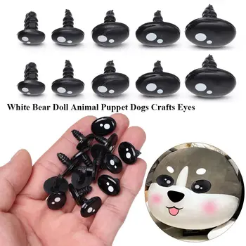  20 adet 9-16mm Siyah Plastik Güvenlik Gözler Ayı Bebek Hayvan Kukla DIY El Sanatları Çocuk Çocuk Oyuncakları Güvenlik Gözler Bebek Aksesuarları