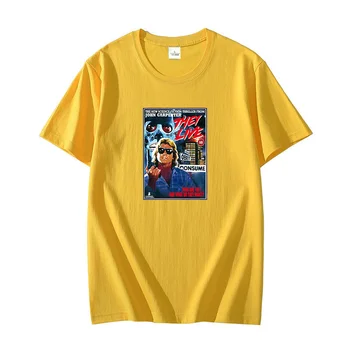  Serin Onlar Canlı John Marangoz Film Afiş Hediye Mevcut grafik t shirt büyük boy Tee Üst kısa kollu t-shirt erkek giyim