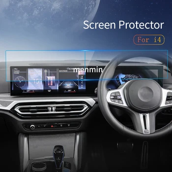  BMW için İ4 2023 Araba Çıkartmaları Carplay Ekran Koruyucu Dash Temperli Cam koruyucu film Navigasyon Araç Aksesuarları