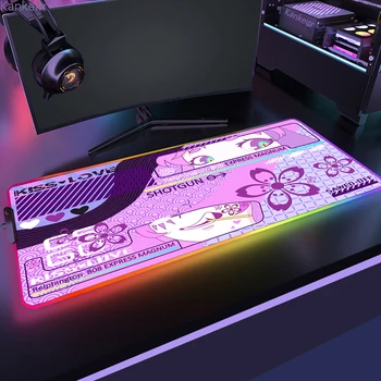  RGB Özelleştirilmiş Dayanıklı Mouse Pad C-Counter Strike Ev bilgisayar Masaüstü Parlayan Mousepads CS GİTMEK Popüler Oyun Serin Halı Xxl