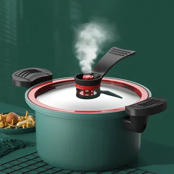  Mutfak Vakum Mikro düdüklü tencere Tencere Çorba Et Pot gaz sobası Açık Ateş düdüklü tencere güveç potu, Yapışmaz Pot