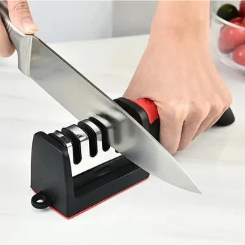  4 Aşamalı Bıçak Bileme Çok Fonksiyonlu Taşınabilir Bıçak Kalemtıraş Açık kamp bıçağı Kalemtıraş Ev Mutfak Aletleri