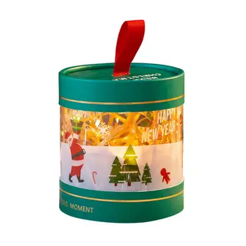  Noel hediyesi Kutusu Şenlikli şeker kutusu Şeffaf Elma Mousse Kek Tatlı ambalaj kutusu decoración hogar