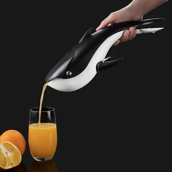  Yeni Paslanmaz Çelik Balina Şekilli Manuel Suyu Sıkacağı Manuel Narenciye Portakal Limon Suyu Sıkacağı Taşınabilir Meyve Pres Makinesi