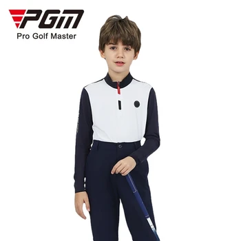  PGM Golf Giyim 3 Renk Erkek Forması Minimalist Spor Kısa Kollu Polo GÖMLEK ve Pantolon Yaş 7 İla 16 Çocuklar