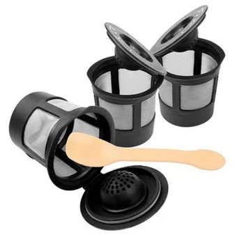 Evrensel Doldurulabilir K kahve fincanları Filtre Pod, Kahve Bakla Parçaları Keurig Kahve Makinesi 2.0 ve 1.0