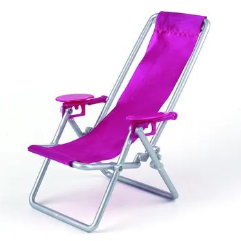  3 Adet minyatür plaj sandalyesi Katlanır şezlong Simülasyon Çocuklar Hediyeler Ev Güverte Yalan Sandalye Ev Plaj Modeli Parti Dekorasyon