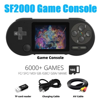  SF2000 El Mini 3 İnç Oyun Joystick El Oyun Klasik video oyunu Konsolları Destek AV Çıkışı