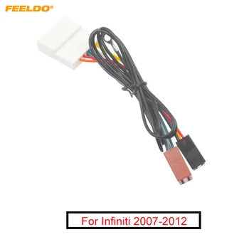  FEELDO Araba Ses Stereo ISO Kablo Demeti Adaptörü Nissan Infiniti Için 07-12 Kurulum Satış Sonrası CD / DVD Stereo Tel Fiş