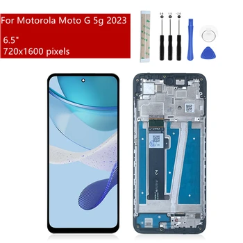  Motorola Moto G 5g için 2023 LCD Ekran Dokunmatik Ekran Digitizer Meclisi İçin Moto G 5g 2023 Ekran Çerçeve Değiştirme Parçaları