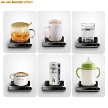  USB ısıtma Coaster masaüstü kahve süt çay 3 sıcaklık ayarlanabilir fincan altlığı