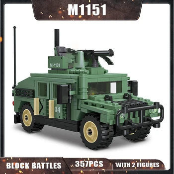  357 Adet Tuğla M1151 Panzer Araç Modeli Yapı Taşları / Askeri Araba Modeli / Oyuncaklar Çocuklar İçin Erkek Yetişkin Hediye