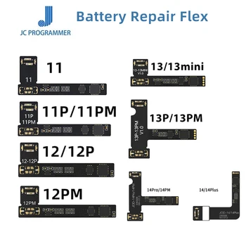  JCID Pil Yüz Onarım Flex iPhone 11 12 13 14 Serisi Pro Max Kaldırmak Uyarı Pil Harici Kablo Değiştirme Onarım