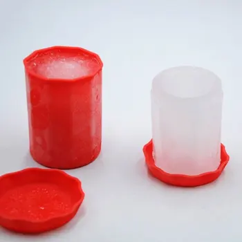  Silikon kap Şekli Buz Küpü Kalıp Delik Buz Küpü Makinesi içecek kabı Fincan Dondurucu Kalıp Stonego Mutfak Malzemeleri