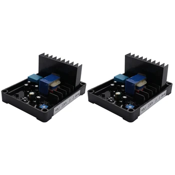  2 Parça GB160 Voltaj Regülatörü AVR Fırçalı Jeneratör Siyah Jeneratör Seti Aksesuarları