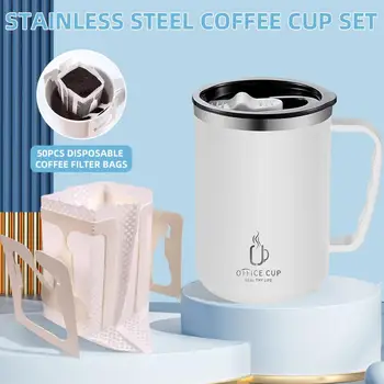  Kulağa monte filtre torbası Taşınabilir Kulak Asılı Tip Çay filtre torbası Kullanımı Kolay Kahve filtre torbası Kahve Demleme Kağıt Torba Espresso