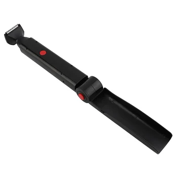  Elektrikli Geri Saç Tıraş Makinesi Düzeltici USB Katlanır Çift Taraflı Vücut Epilasyon Aracı Güvenlik Geri Jilet Tıraş Makinesi