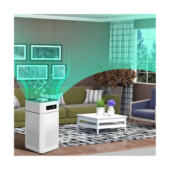  Taşınabilir Hava Temizleyici Ionizer Negatif Duman Koku Giderme Hepa Filtre Araba Hava Spreyi Ev Yatak Odası için