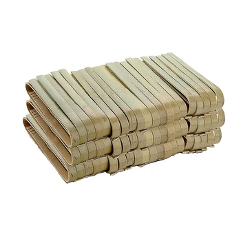  240 Paket Mini Bambu Maşa, 4 İnç Tek Kullanımlık Maşa, Çevre Dostu Mini Tek Kullanımlık Bambu Mutfak Eşyaları Tost Maşası