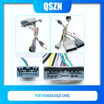  QSZN HD-XB-06 HONDA 2015 + STEPWGN 16 PİN Kablo Demeti Kablolama Güç Kabloları Araba Radyo Multimedya Oynatıcı 2 DİN
