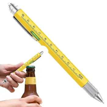  Çok Amaçlı Tükenmez Kalem El Aracı Çok Fonksiyonlu Stylus Kalem Gadget Teknik Cetvel Tornavida Çorap Stuffers Aracı