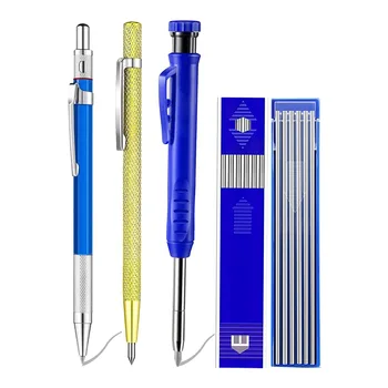  5 Paket Gümüş Çizgi Kaynakçı kalem seti Karbür Scriber Aracı Katı İşaretleyici Metal İşaretleme Aracı Dahili Kalemtıraş