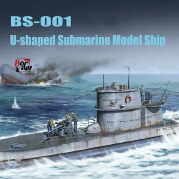  Sınır Modeli BS-001 Plastik Model 1/35 U şeklinde Denizaltı Model Gemi Reçine Askerler Model Seti Gundam Modeli Hobi DIY