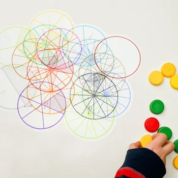  16 Levhalar Matematik Kesir Öğretim Yardımcıları çocuklar için doğum günü hediyesi 10 cm Eğitim Oyuncaklar Pvc El Göz Koordinasyonu