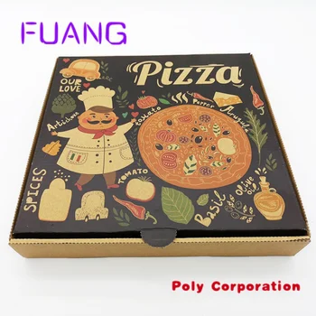  Özel Toptan 6 7 9 10 12 13 14 1 oluklu kutu pizza kutusu katlanır kutu gıda ambalajı
