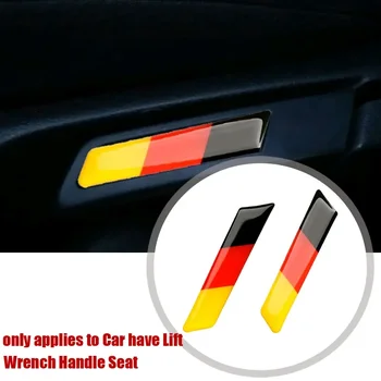  2 Adet Araba Styling Etiketler Asansör Anahtarı Kolu Koltuk Ekleme ayar kapağı Araba Dış Aksesuarları VW Golf MK5 MK6 GTI 2006-2011