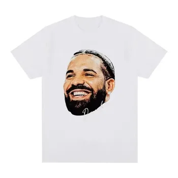  Hip Hop Rapçi Drake Grafik T Erkekler Vintage Gotik Büyük Boy Kısa Kollu Rahat Pamuklu T-shirt Unisex Streetwear