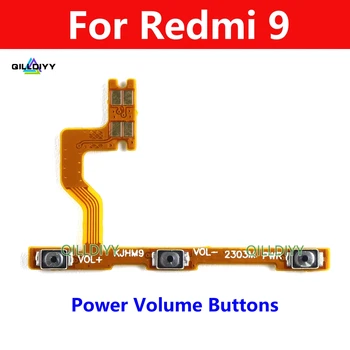  Orijinal Güç Ses Xiaomi Redmi İçin 9 Redmi9 M2004J19G M2004J19C Açma KAPAMA Düğmesi Anahtar Kontrol Flex Kablo Parça Değiştirme