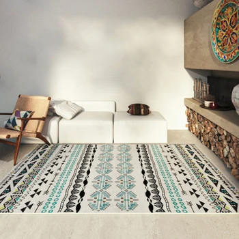  Halı Oturma Odası için Geniş Alan Retro Pastoral Etnik Tarzı Yatak Odası Halı Ev Dekorasyon Bohemia Lüks Vestiyer Mat ковер