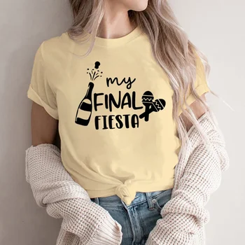  Harajuku Benim Son Fiesta T-shirt Güzel Bekarlığa Veda Kızlar Parti Gömlek Kadın Kore Y2k En Tees 90s Grafik T Shirt Camisetas