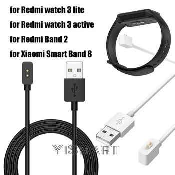  USB Şarj Redmi için İzle 3 Lite Aktif / Redmi Band 2 Şarj Kablosu için Xiaomi Akıllı Bant 8 Smartwatch Cradle