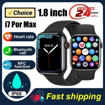  2024 Yeni akıllı saat ı8 Pro Max Series8 Smartwatch 1.8 inç Bluetooth Çağrı Kalp Hızı Kadın Erkek Serisi 8 Smartwatch PK X8 Max