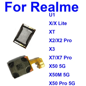  Kulaklık Hoparlör Realme İçin X Lite XT X3 X2 Pro X7 Pro X50 X50M X50Pro 5G Q U1 Kulaklık Hoparlör Ses Alıcı Flex Kablo