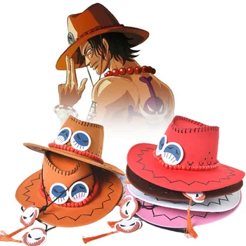  Tek Parça Kap Ace Şapka Cosplay Kovboy şapkası Erkek Kadın Moda Korsanlar Şapka Erkek Kız Oyuncaklar Sevimli Çocuklar için Yetişkin doğum günü hediyesi