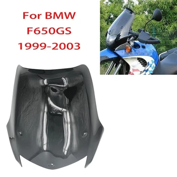  Siyah Motosiklet Cam Rüzgar Ekran Rüzgar Kalkanı Ekranlar Deflector-BMW F650 F 650 GS 1999-2003