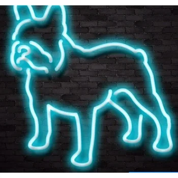  Özel Fransız bulldog özel dropshipping LED neon ışık yüksek kaliteli özel mektup neon burcu