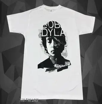  Yeni Bob Dylan Kolaj 1966 Erkek vintage tişört